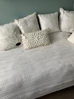Brocante gebreide sprei/woondeken/plaid wit, Ophalen of Verzenden, Zo goed als nieuw