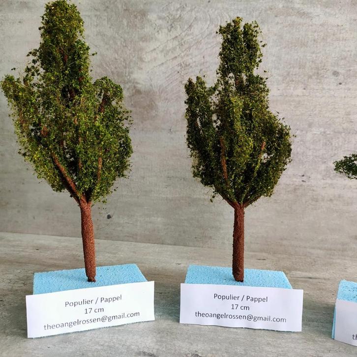 modeltrein Ho - Scenery Populier hoogte +/ - 17 / 18 cm, Hobby en Vrije tijd, Modeltreinen | H0, Nieuw, Natuur, Gelijkstroom, Märklin