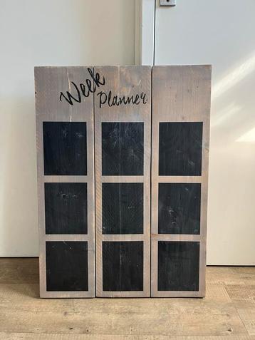 Houten Weekplanner Krijtbord beschikbaar voor biedingen