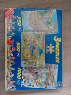 Jan van Haasteren 3-in-1 Puzzel, Hobby en Vrije tijd, Denksport en Puzzels, Ophalen of Verzenden, Meer dan 1500 stukjes, Zo goed als nieuw