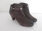 Carmens - prachtige bruine leren enkel laarzen - 38, Bruin, Verzenden, Lage of Enkellaarzen, Zo goed als nieuw
