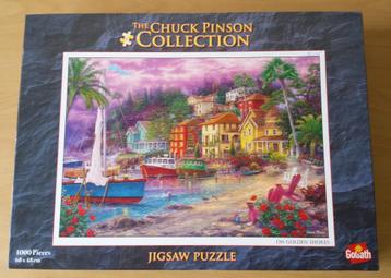 Puzzel On Golden Shores - Chuck Pinson - 1000 stukjes beschikbaar voor biedingen