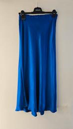 Turquoise | lange rok | intens blauw | M | zijde | viscose, Maat 38/40 (M), Blauw, Turquoise, Ophalen of Verzenden