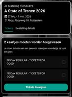 State of trance friday Ahoy 27 feb, Eén persoon, Cadeaubon