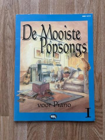 bladmuziekboek De mooiste popsongs voor piano / deel 1 beschikbaar voor biedingen