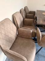 Mooie  6 Stoelen met Armleuning, Huis en Inrichting, Stoelen, Ophalen, Bruin, Zo goed als nieuw, Modern