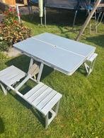Bo-Camp Picknicktafel volledig inklapbaar als koffer., Caravans en Kamperen, Ophalen, Gebruikt, Campingtafel