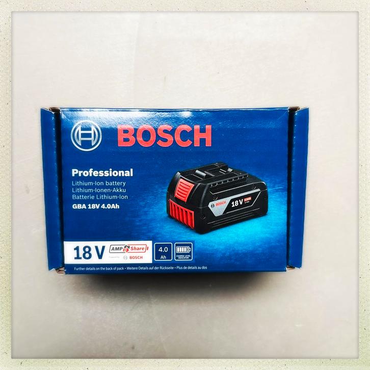 Bosch Professional accu GBA 18V 4.0Ah, Doe-het-zelf en Verbouw, Gereedschap | Machine-onderdelen en Toebehoren, Nieuw, Ophalen of Verzenden