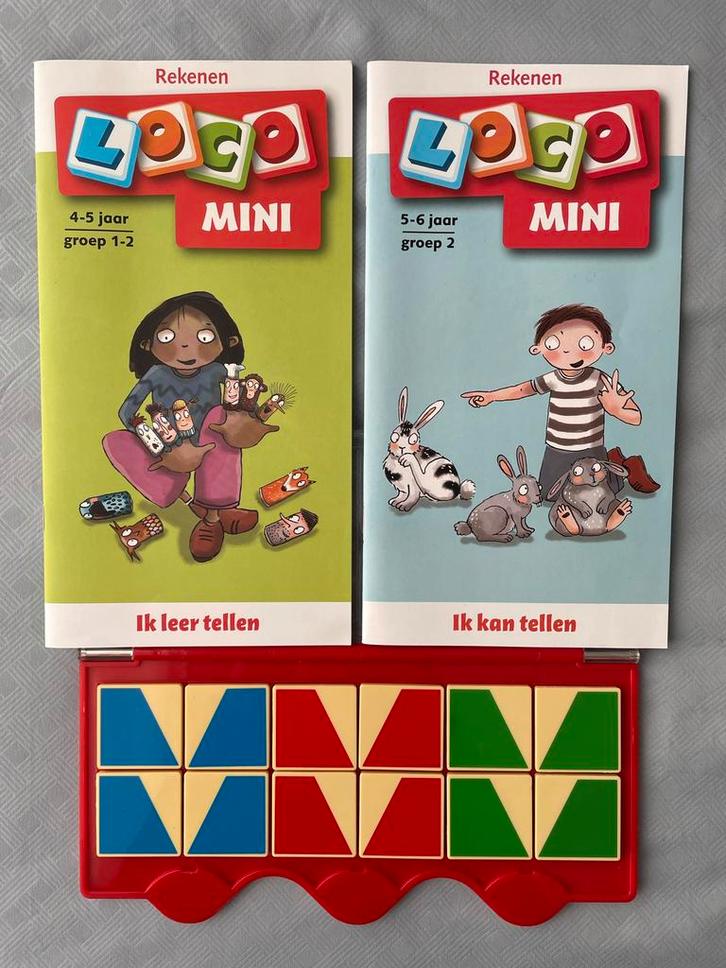 LOCO MINI Basisdoos + 2 Boekjes Rekenen Ik leer/kan tellen, Kinderen en Baby's, Speelgoed | Educatief en Creatief, Nieuw, Taal en Lezen