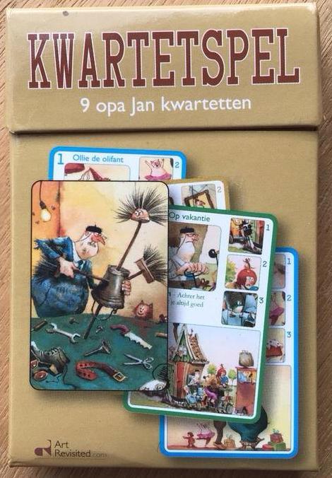 Opa jan kwartetspel - Marius van Dokkum - ZGAN, Verzamelen, Speelkaarten, Jokers en Kwartetten, Zo goed als nieuw, Kwartet(ten)