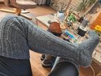 Megalange gebreide paardrijsokken over de knie, donkergrijs, Dieren en Toebehoren, Paarden en Pony's | Overige Paardenspullen