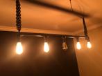 Industriële hanglamp met 5 lampen, Huis en Inrichting, Ophalen of Verzenden, Zo goed als nieuw, Metaal
