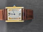 Cartier tank must vermeil. Model 1615, Overige merken, Staal, Ophalen of Verzenden, Leer