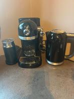 Kitchenaid Nespresso met melkopschuimer - Zwart, Espresso apparaat, Ophalen of Verzenden, Zo goed als nieuw, 1 kopje