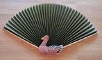 Vintage waaier met houten eend, Huis en Inrichting, Woonaccessoires | Overige, Ophalen of Verzenden, Gebruikt