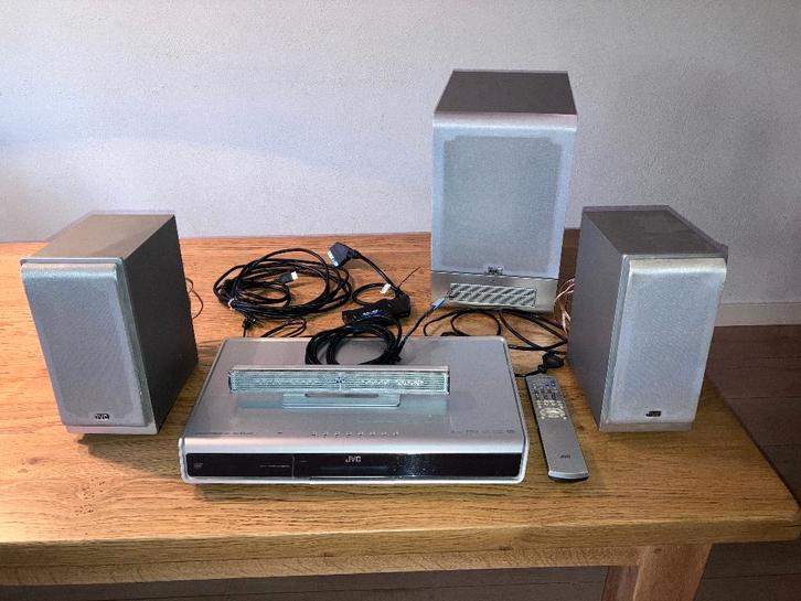 JVC media / audio systeem, Audio, Tv en Foto, Home Cinema-sets, Gebruikt, Dvd-speler, 3.1-systeem, Minder dan 40 watt, JVC, Ophalen