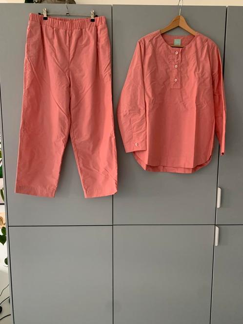 Roze pak M katoen dames, Kleding | Dames, Jasjes, Kostuums en Pakken, Nieuw, Kostuum of Pak, Maat 38/40 (M), Roze, Ophalen of Verzenden