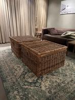 Set van twee rieten opbergkisten, Ophalen, Overige materialen, Minder dan 50 cm, Gebruikt