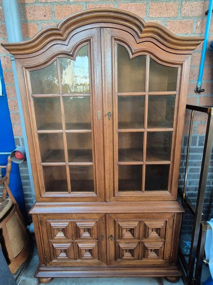 Vitrinekast - Authentieke Charme!, Huis en Inrichting, Kasten | Vitrinekasten, Zo goed als nieuw, 25 tot 50 cm, Ophalen