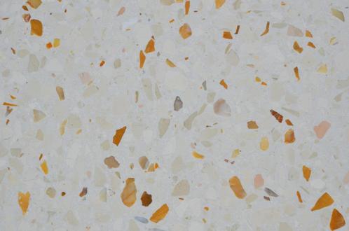 Terrazzo tegels 40x40 cm wit geel Sovicille granito vloer, Doe-het-zelf en Verbouw, Tegels, Nieuw, Vloertegels, Marmer, 40 tot 60 cm