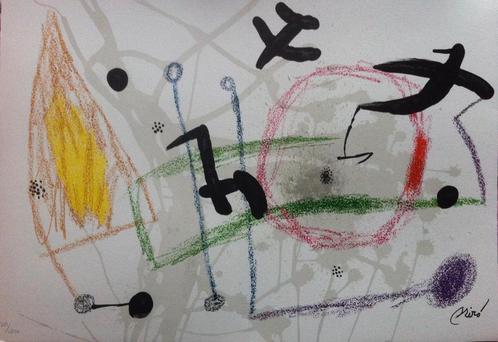 Litho van Joan Miro, Antiek en Kunst, Kunst | Litho's en Zeefdrukken, Ophalen of Verzenden