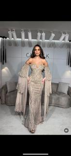 Elegante Galajurk / Bruiloft Jurk (maat 40/42), Kleding | Dames, Gelegenheidskleding, Galajurk, Beige, Ophalen of Verzenden, Zo goed als nieuw