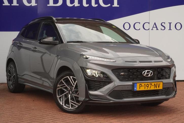 Hyundai Kona 1.0 T-GDI N Line+led+Leder+navigatie+camera+18", Auto's, Hyundai, Bedrijf, Te koop, Kona, ABS, Achteruitrijcamera