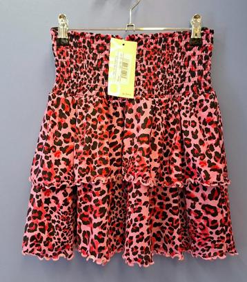NIEUW ONLY rokje maat 146/152 roze met panterprint nr 49505 beschikbaar voor biedingen