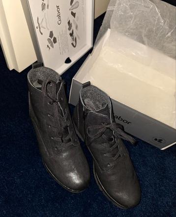 Gabor - gevoerde hoge veterschoenen- maat 6,5 /40 beschikbaar voor biedingen
