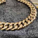 18 karaat gouden armband cuban schakel, Ophalen of Verzenden, Zo goed als nieuw, Goud