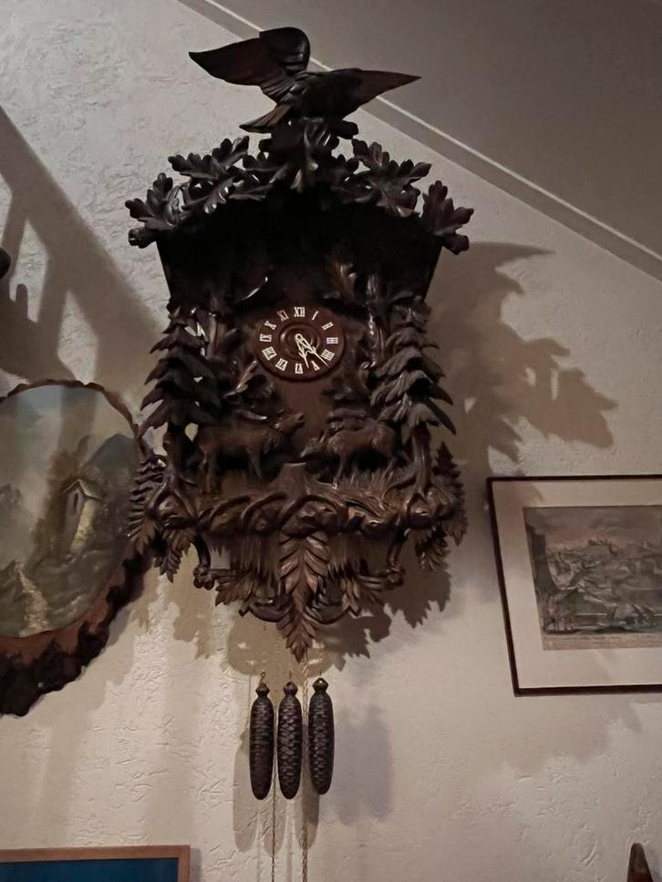 ZELDZAME Gigantisch Grote KOEKOEKSKLOK “ROMBA” Zwarte Woud, Huis en Inrichting, Woonaccessoires | Klokken, Gebruikt, Wandklok
