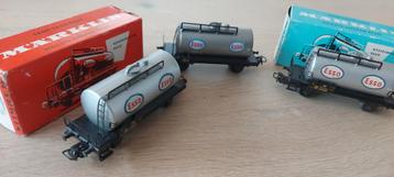 3 Märklin DB/Esso ketelwagens artnr 4501 2x ovp beschikbaar voor biedingen