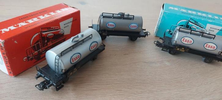 3 Märklin DB/Esso ketelwagens artnr 4501 2x ovp, Hobby en Vrije tijd, Modeltreinen | H0, Zo goed als nieuw, Wagon, Wisselstroom