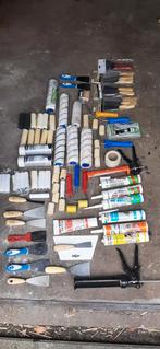 Schildergereedschap, rollers, plamuurmessen, kit, glasmes, Ophalen, Nieuw