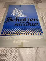 Vintage Poster Schatten van de Armada, Deurposter of groter, Ophalen of Verzenden, Reclame, Rechthoekig Staand