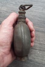 17-18 de eeuw Tinnen Pelgrimsfles Pelgrim Fles Bodemvondst, Antiek en Kunst, Antiek | Tin, Ophalen of Verzenden