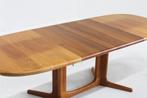 Vintage Glostrup ovalen uitschuifbare eettafel tafel teak, Huis en Inrichting, Tafels | Eettafels, Ophalen, Gebruikt, 200 cm of meer