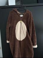 Apen onesie met muts - Maat S, Ophalen, Kostuum of Pak, Bruin, Zo goed als nieuw