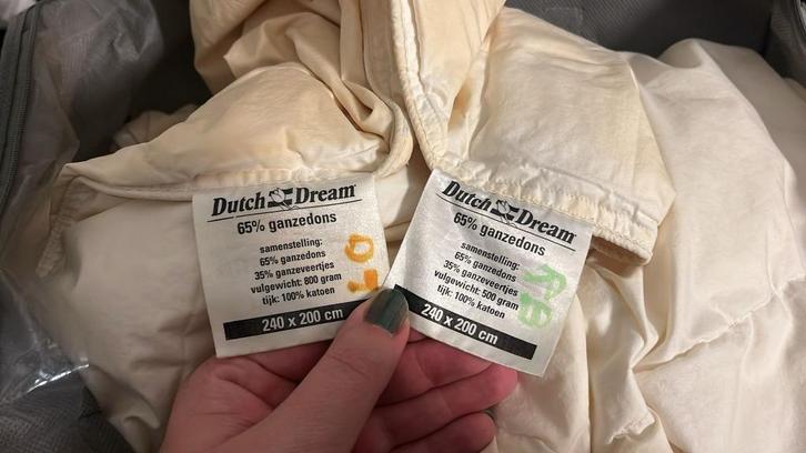 Dutch Dream 4-Seizoenen Dekbed (Gans) - 240x200 cm, Huis en Inrichting, Slaapkamer | Beddengoed, Gebruikt, Deken of Dekbed, Tweepersoons