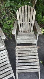 Teakhout tuinstoelen  ROUGH, Tuin en Terras, Tuinstoelen, Ophalen, Gebruikt, Teakhout