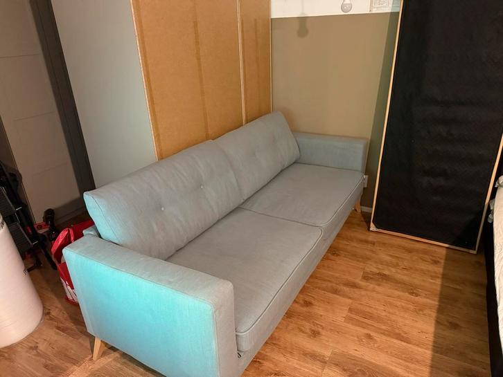 Nette, gebruikte bank, Huis en Inrichting, Banken | Bankstellen, Gebruikt, Rechte bank, Driepersoons, 200 tot 250 cm, 75 tot 100 cm