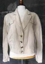 HS Fashion Düsseldorf linnen jasje beige NIEUW - Maat M, Maat 38/40 (M), Beige, Nieuw, Ophalen of Verzenden