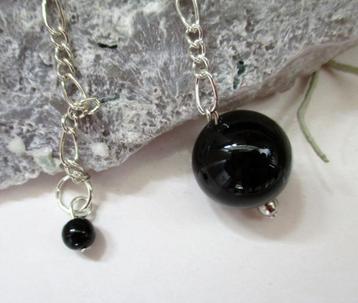 Edelsteen pendel - Onyx en Obsidiaan beschikbaar voor biedingen