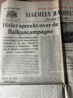 Hitler spreekt over de Balkancampagne 1941, Ophalen of Verzenden, Duitsland, Boek of Tijdschrift