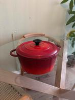 28 cm Rode gietijzeren braadpan - le creuset dupe, Huis en Inrichting, Keuken | Potten en Pannen, Ophalen of Verzenden, Zo goed als nieuw