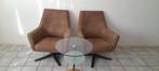 4 mooie Suède stoelen, Huis en Inrichting, Fauteuils, Ophalen, Gebruikt, 75 tot 100 cm, 50 tot 75 cm