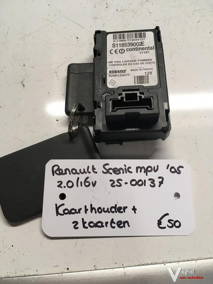Renault Scenic 2.0 16v 2005 2500137   KaartLezer Kaarthouder, Auto-onderdelen, Carrosserie en Plaatwerk, Gebruikt, Ophalen of Verzenden