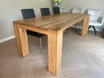 Massief houten Eetkamer tafel Quint, Huis en Inrichting, Tafels | Eettafels, Ophalen, Gebruikt, Eikenhout, 200 cm of meer