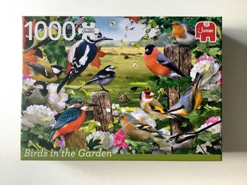 ZGAN puzzel 1000 Jumbo Birds in the garden 100% compleet beschikbaar voor biedingen