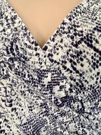 H250 Stroke maat M=38/40 overslag-jurk jurkje beige/grijs, Maat 38/40 (M), Beige, Ophalen of Verzenden, Zo goed als nieuw